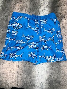 Circo Blue Shark Print Swim Trunks